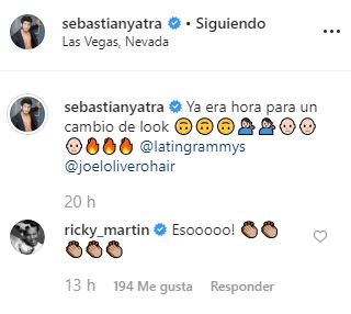 Ricky Martin comenta look Sebastian Yatra